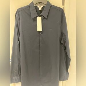 Calvin Klein long sleeve Large collared shirt.   NWT